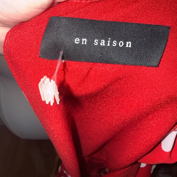 En Saison Vibrant Red Dress - Picture 4 of 4